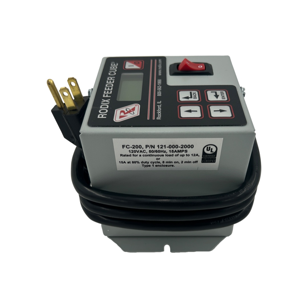 Part # 121-000-2000, Model FC-200, Single Feeder Cube, 120V On Rodix, Inc.