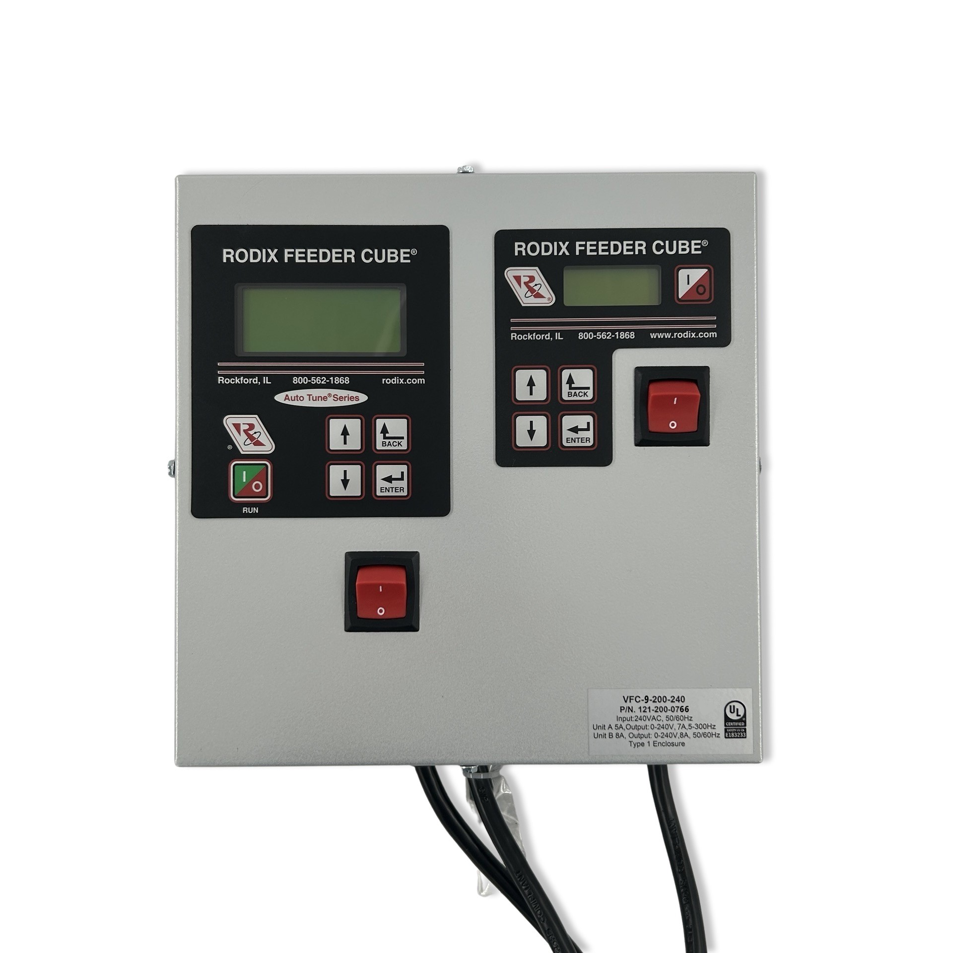 Part # 121-200-0766, Model VFC-9-200-240, Dual Feeder Cube, 240V On ...