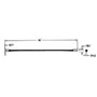 36 Inch (in) Length Straight End Plastic Fiber Optic Cable (111-000-0052)